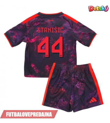 Lacne Dětský Futbalové dres Bayern Munich Josip Stanisic #44 2026-27 Krátky Rukáv - Tretina (+ trenírky)